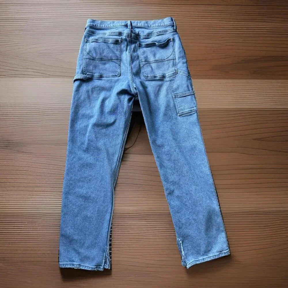 Abercrombie & Fitch 90s Loose Carpenter Double Knee Jeans Light Wash Men’s 33x30